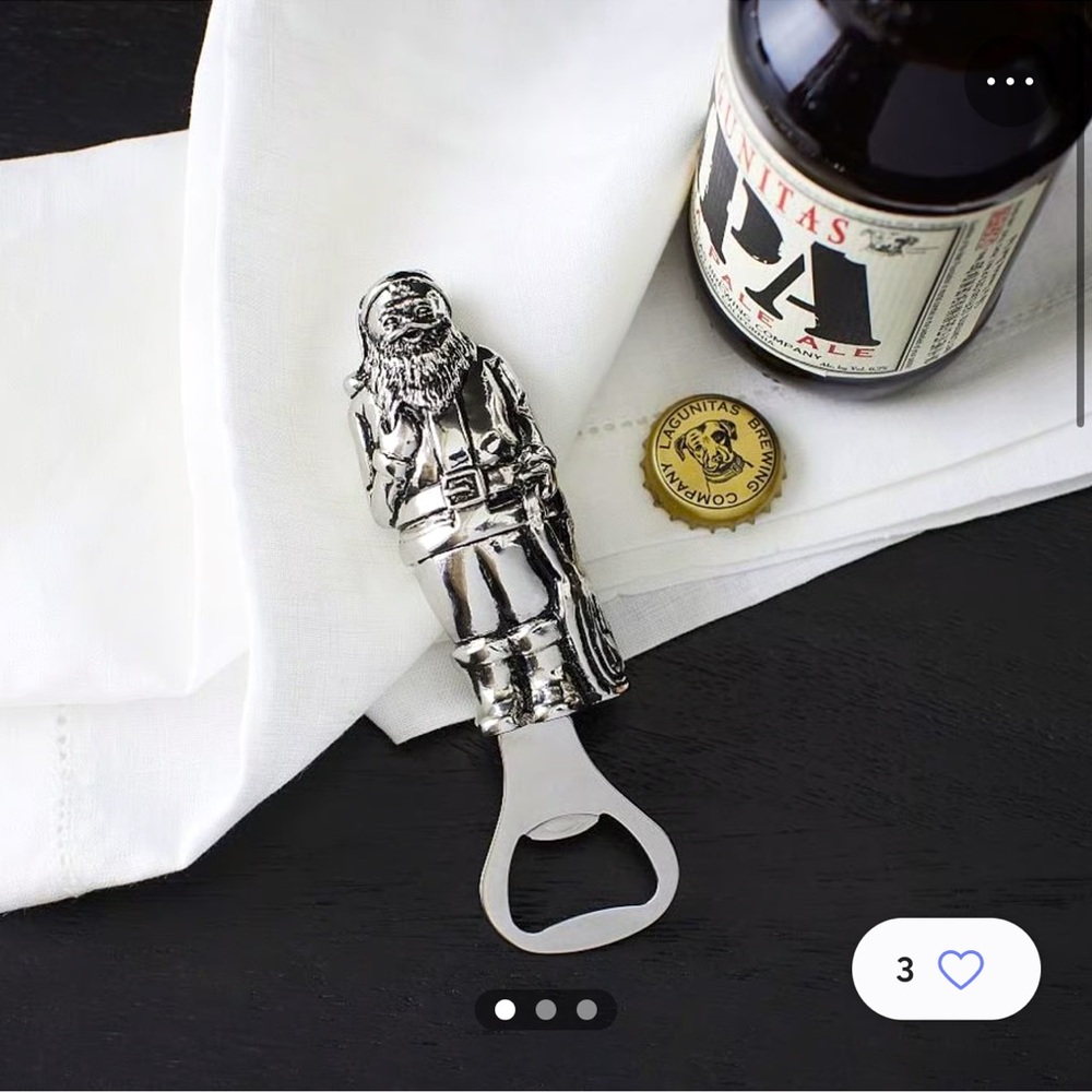 Pottery Barn Stainless Steel Bottle Opener NIB
